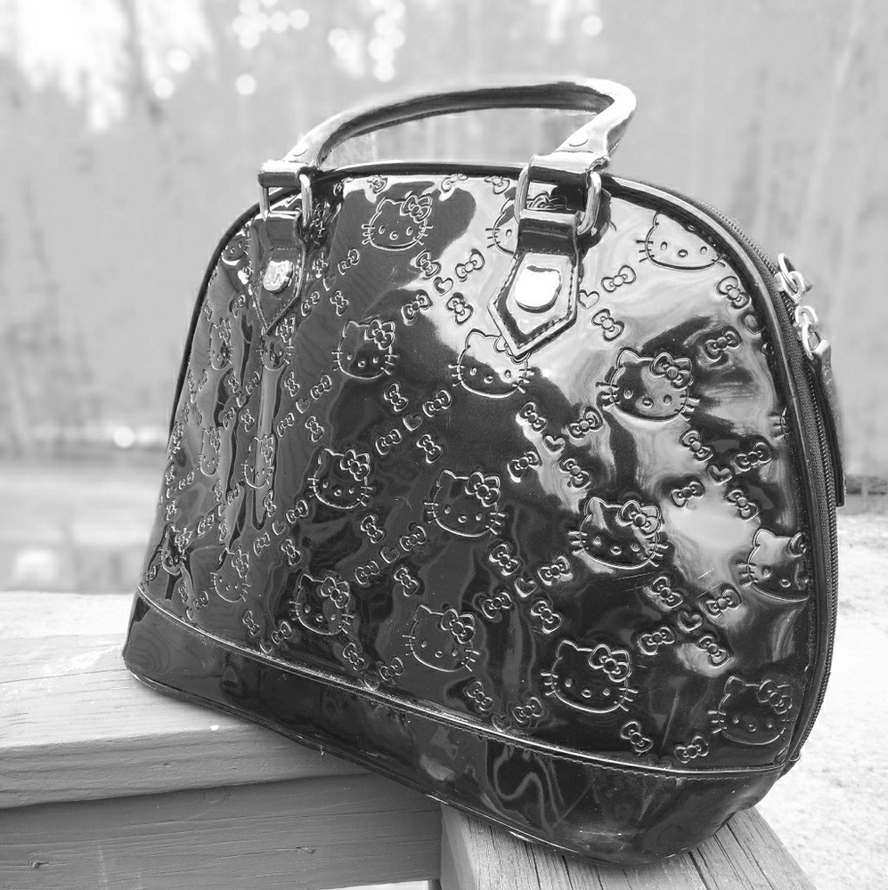 Hello Kitty Embossed Faux Leather Satchel